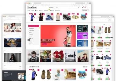 I will build ecommerce website online store with wordpress woocommerce