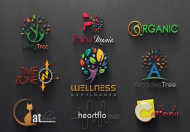 3-4 Concepts EYE CATCHY LOGO DESIGN in 24hrs