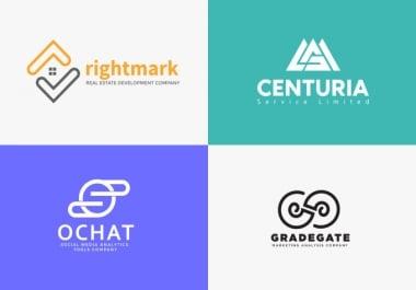 3-4 Concepts MINIMALISTIC and UNIQUE logo creator and designer IN 24hrs