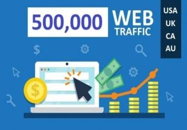 500,000 web traffic worldwide from TOP Social Media for