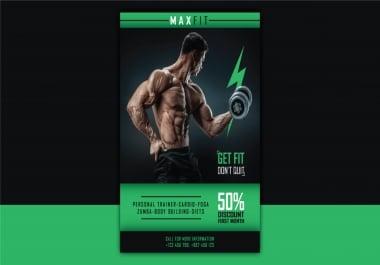 I will design creative flyer and poster in 24 hours