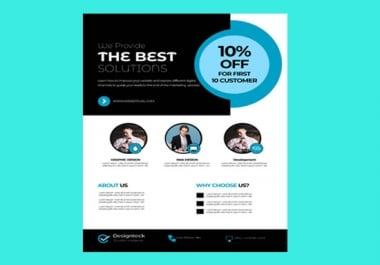 I will create attractive flyer