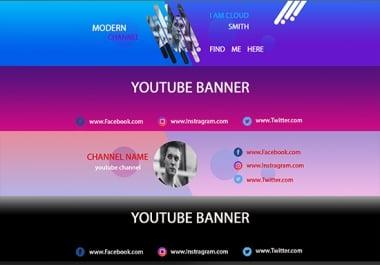 I will design an outstanding youtube banner.