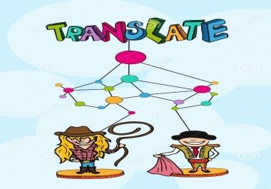 i will translate English to Spanish or Spanish to English