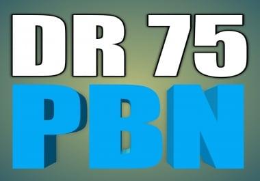 With indexing and Verified PBN 180 DR75-30+ Dofollow Permanent Homepage PBN Backlinks