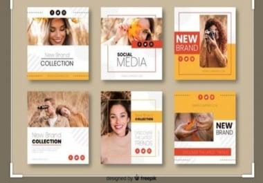 Social media post designs and contents