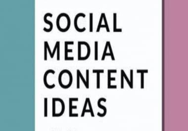 I will design new social media posts and contents for your business.