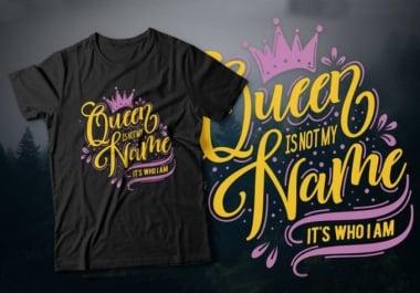 I will create attractive graphic t shirt design