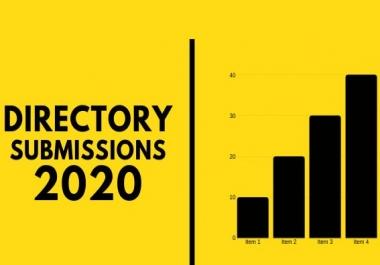 I will do high quality directory submission to 200 website manually