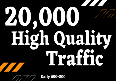 I will give you 20,000 niche targeted organic traffic