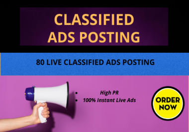 I Will Do Manually 80 Classified Ads Posting on Top Ads Sites