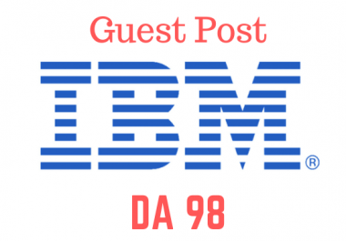 I will do tech guest post on IBM. COM DA 98