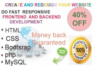 HTML and CSS editing and Design