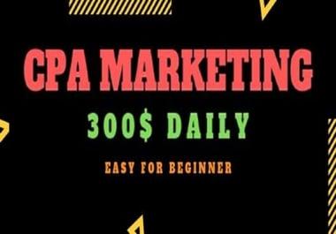 I will give you a new powerful CPA method make 300 dollar daily with 0 ad budget for year 2021