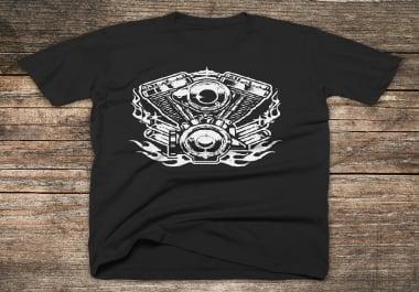 I will do a minimalist gorgeous T-Shirt Design for you