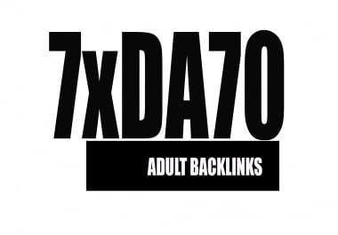 Give you backlinks DA70x7 Adult permanent blogroll