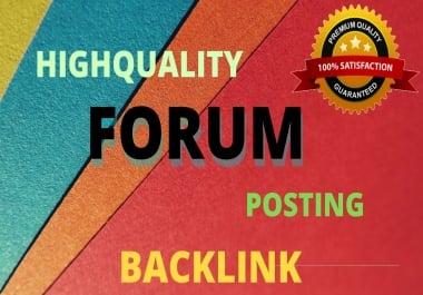 I will submit 15 forum posting.