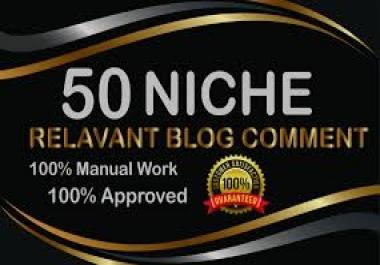 I will provide 50 high quality niche relevent nofollow Backlink