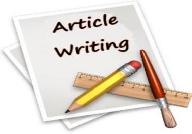 I will write you an eye catching and SEO Article