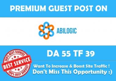 Publish Guest Post on Abilogic. com DA 55 - Genuine Backlink