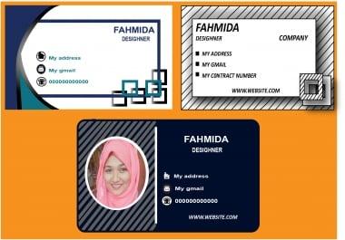 I will create professional stunning business card design