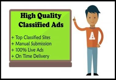 I Will Advertise Your Business Or Product On 100 High Authority Classified Websites
