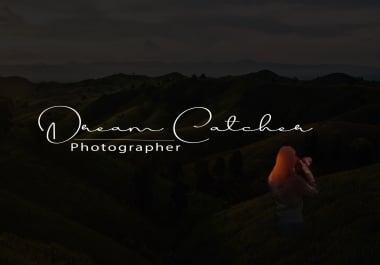 I will make a professional Handwritten logo,  signature logo for you