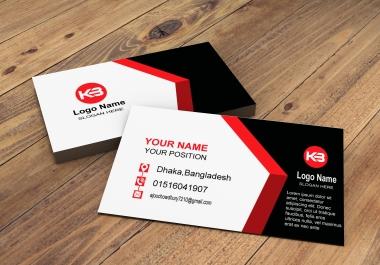 I will design creative and attractive business card for you