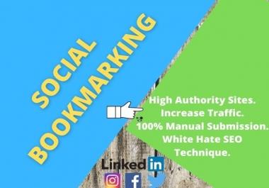 Provide Manually 100 Social Bookmarking Your Website