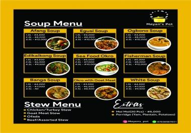 I will create an Awesome and Sleek Flyer for you