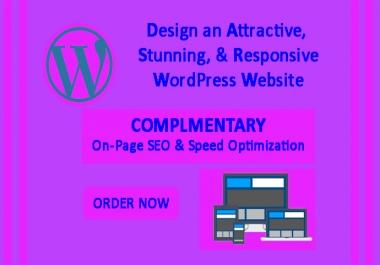 I will design Attractive and Responsive ECommerce WordPress Website