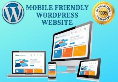 I will create and redesign a responsive Wordpress