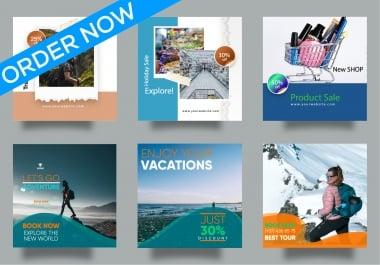 I will create professional instagram post and story design