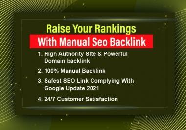 Get up your site on google first page with 50 mix backlink