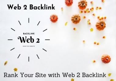 I will create 30 web 2 backlinks with image and video embed