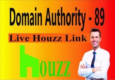 Create 1 SUPERSTRONG DA89 High Quality Backlinks From Houzz