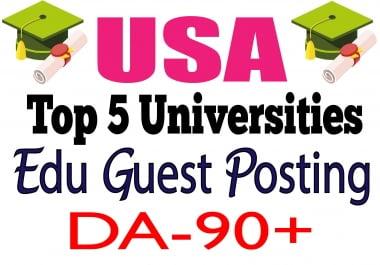 Publish Guest Posts on Top 5 USA Universities Edu Sites DA90+