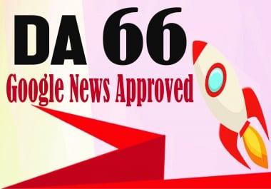 Create Supper Strong Google Premium Guest Post Backlink on High DA 66