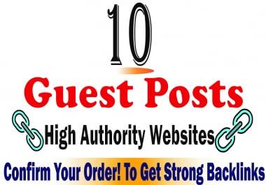 Top 10 Manual Guest Posts Secure High Authority Backlinks