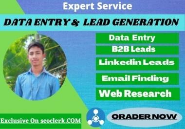 I will do data entry pdf covert and lead generation in 12 hours