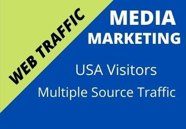 I will send 30 days unlimited USA web traffic,  real organic web visitor