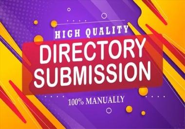 Provide 20 Directory submissions Instant Approve Manually Backlinks