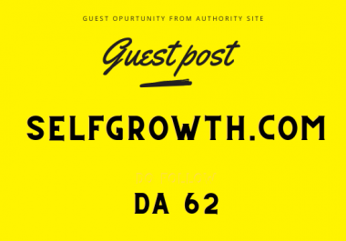 Guest post on selfgrowth. com Da 62