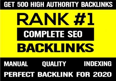 I will create 500 high da backlinks link building to rank your site on google