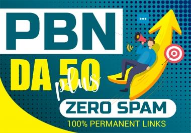10 DA 50 + High Quality Dofollow PBN Backlinks