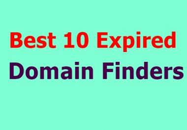 I will research 10+ SEO friendly high metrics expired domain