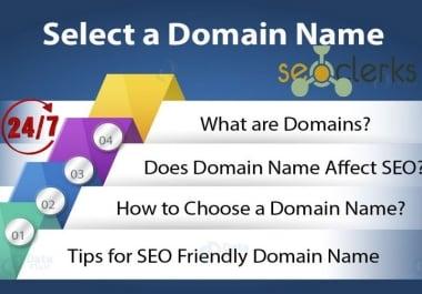 I will Do Research SEO Domain name for your business.