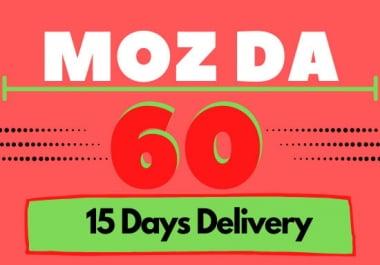 I will increase moz domain authority da 50 plus in 25 days