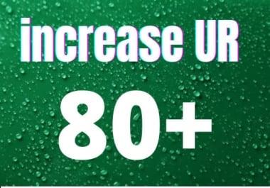 I will increase url rating ahrefs ur to 80 plus fast