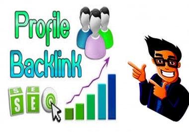 I will Create 50 High Quality Profile Backlinks for SEO
